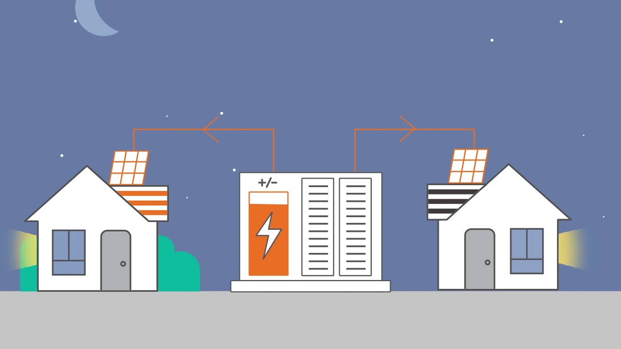 Illustration of a community battery